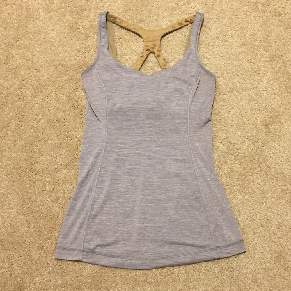 Lululemon Gray Slinky Sports Bra Tank